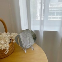 [바보사랑] 투명받침 화장거울 조약돌 유리거울, 상세 설명 참조
