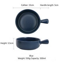 주방 8 색 500Ml Ins 구운 쌀 그릇 북유럽 스타일 세라믹 베이킹 핸들 파스타 접시 샐러드 튀김 바베큐 식기