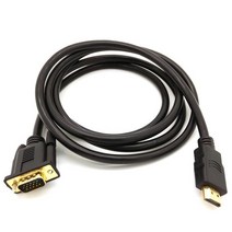 Ausuky HDMI 남성 VGA 1.8m 6Ft HD-15 15Pin 어댑터 케이블 코드에 대 한 DVD HDTV TV 상자 차례 컴퓨터 모니터-29, 한개옵션0