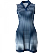 EP Pro 여성용 옴브레 지오 프린트 민소매 골프 드레스 120104