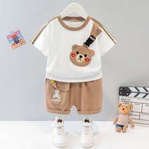 와우베베 유아동 포켓애니멀반팔상하복 유아여름옷 유아외출복 등원룩 문센룩 유아예쁜옷 반바지세트
