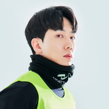 19101_나인티플러스 넥워머 블랙, 단품