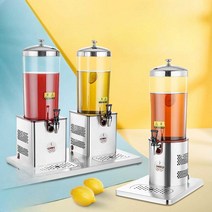 워터디스펜서 수도꼭지 호텔 통 술집 정리 내열유리통, 원형 6리터 난방