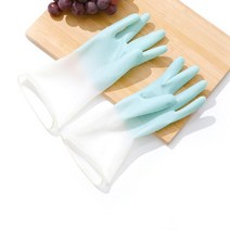 세차미트 워시미트 사차장갑 Gloves Waterproof Rubber Latex Dishwashing Kitchen Durable Cleaning Houso, 02 sky blue_01 S