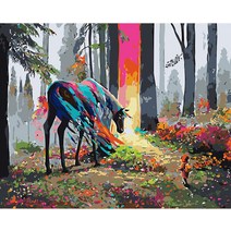 숫자 성인용 CAYUDEN 페인트 40 x 50 cm 아크릴 페인트 성인용 숫자로 카멜레온 페인트 초보자용 어린이, 06 말