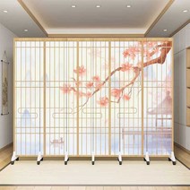 일본 병풍 바람막이 실내 공간분리 일식집 식당 동양화, 26.옐로우(6방풍 )