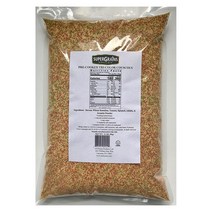 Pre-Cooked 3색 듀럼밀 세몰리나 쿠스쿠스 5kg Super Grains Valley Tri-Color Pearled Couscous Bag, 1개