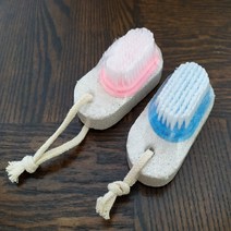 발뒤꿈치각질제거 천연 화산석 2중브러쉬 랜덤 1p