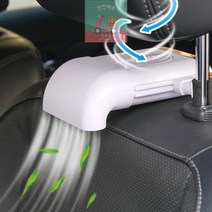등_송풍기_카시트_운전석_USB_등받이_헤드레스트_차량용_자동차_선풍기_조수석_냉풍기 F0F3, 차량등송풍기블랙