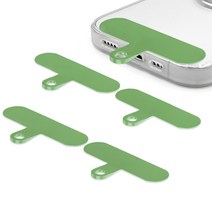 네츄럴파크 스마트폰 TPU 컬러 태그홀더 5P 손목 스트랩 걸이 줄 행온택, 4. TPU컬러 태그홀더 투명고리-그린 5P, 5개