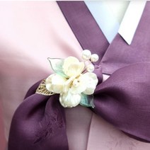 한복브로치 눈송이 한복악세사리 브로치핀 결혼식악세사리 한복코사지 혼주브로치