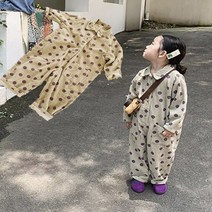 루라줌) 아기 유아 아동 키즈 어린이 돌아기 골덴 땡땡이 점프슈트 올인원 봄 가을 간절기 북유럽풍 외출복 어린이집 등원룩