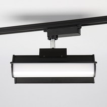 사각 LED 투광기 30W 레일등기구 블랙 화이트 스포트등 레일등, 화이트 전구색