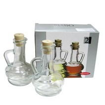 LW 리빙 터키 파샤바체 오일병 - 올리비아 소스병 유리 (80109) 원형 260cc 2인조