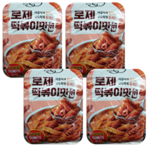 두끼 로제떡볶이맛 스낵 195g x 4개 매콤달콤한맛 매운봉지과자 사무실탕비실간식, 1개