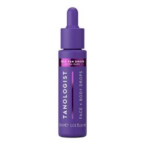 Tanologist 페이스 앤 바디 드롭 엑스트라 다크 30ml 일루미네이팅 셀프 태닝 드롭 천연 성분 및 비건 30ml 1.01액량 온스, 엑스트라 다크(1.01액량 온스), 1개