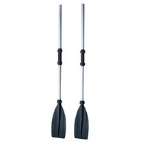 126-136cm 2pcs 카약 보트 래프팅 패들 알루미늄 합금 분리형 플로트 수상 노 피팅 카누 노 패들 카약 액세서리, 2개