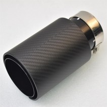 머플러팁 REMUS-매트 블랙 탄소 섬유 스테인레스 스틸 배기 머플러 자동차 부품 개조 팁 테일 e46 f30 xf 1 개, 09 70MM IN- 93MM OUT