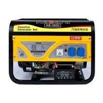 소형 가솔린 발전기 용접 저소음 캠핑 휴대용 엔진형, 4000W 다중연료 + 바퀴