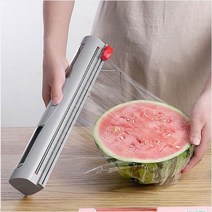 슬라이딩 랩커터기 간편한 마그네틱 랩포장기 안전랩 절단기 커팅기 슬라이드 랩거치대 길이조절가능 상, 핑크