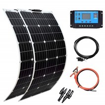 태양광 패널 파워 뱅크 100 와트 유연한 전지 18V 100W 200W 키트 시스템, CHINA, 200W Kit