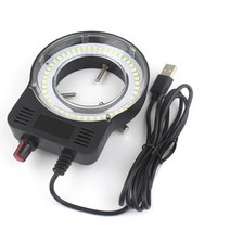 USB 현미경 LED 링 라이트 일루미네이터 램프 우수한 원형 조명 산업용 카메라 광원, 02 Black