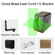 레이저레벨기 녹색레이저레벨기 자동 레이저수평기 디지털 소형 레이져레벨 미니 8선 거리 표준 크로스 라인 레이저 레벨 셀프 레벨링 그린레드 레이저 레벨러 펄스 모드가 있는 수직, 브래킷이 있는 녹색