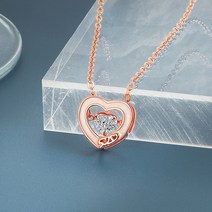 은목걸이선물 실버 520 발렌타인데이 여성 뛰는 심장 박동 쇄골 팬던트목걸이 A6 4990613274