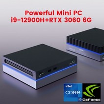 미니PC 일체형PC 고사양 사무용 가정용 산업용저렴한 미니 게임 PC i9 12900H i7 NVIDIA GTX1060 4G Thunde, 02 i5-12500H GTX1060 4G_02 AU, 01 No Ram No HD No WiFi