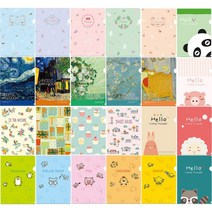 L자 종이 A4 홀더 화일 10매 PP 파일 문서보관 명화 캐릭터, [F03] 플라워 핑크