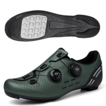 로드스터 잠금화 레이싱화 전문 바이크 슈즈 라이딩, 275mm, 밀리터리 그린 + 라이딩삭스 마스크