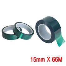 와이지알씨 캡톤 테이프 실리콘 고온 내열 모음 33M-66M 길이, 실리콘테이프 15mmX66M