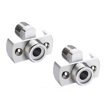 2pcs 너비 조정 가능한 교체 부품 호텔 스윙 암 샤워 꼭지 어댑터 솔리드 구리 홈 앵글 밸브 벽 마운트