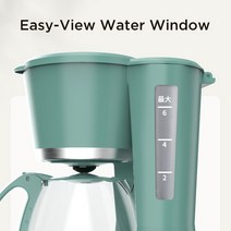 사무실커피머신 대용량커피메이커 드립커피머신 Petrus-드립 커피 머신 아메리카노 메이커 21 온스 유리 주, 01 EU