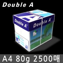 더블에이 프리미엄 복사용지 A4용지 80g 1BOX2500매 159207