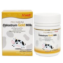 하이웰 뉴질랜드 프리미엄 초유 골드 우유 200정제 1팩 Hi Well Premium Colostrum Gold Milk, 1개, 200정