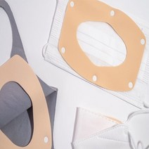 3개입 제로쓰리 습기안차는 일체형 실리콘 마스크 가드 브라켓 뾰루지 피부 보호 트러블 없는 안경 김서림 방지 지지대 대형 중형, 루비셀, 화이트