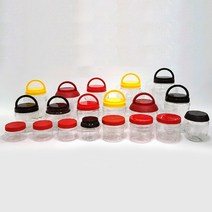 광구 식품용기/젓갈통/된장통/플라스틱 밀폐용기/단지형 된장/단지 항아리, 선택01. 200 옥시시 (적색뚜껑으로) 1개., 1개