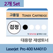 Laserjet Pro 400 M401D x2개 세트 대용량 재생 토너, 1, 상세페이지 참조