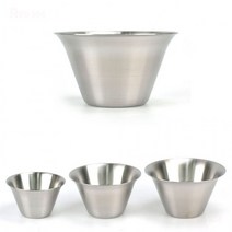 무광 스텐 27종 아이스크림 팥빙수 그릇 빙수볼 디저트볼 후식볼 10.1cm 12.5cm 15.2cm 17cm, 11호