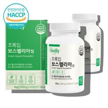 인도 보스웰리아 차세대 보스웰리스 초록잎 초록입 홍합 보수웰리아 보수웰릭스 보스웰릭산 보스웰릭스 추출물 분말 가루, 초록입보스웰리아 60정 x2통