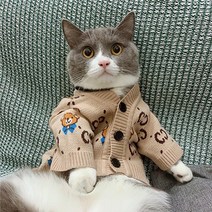 소다팡팡 강아지옷 곰돌이 CC가디건 고양이옷