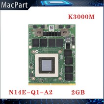 노트북 부품 수리 쿼드 K3000M GDDR5 2GB 비디오 그래픽 카드 N14EQ1A2 X브래킷 포함 iMac A1312 2010 2011 년, [01] K3000M