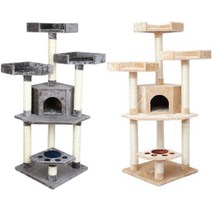 층낮은 먼치킨 캣타워 자묘용 아깽이 캣쉼터 켓타워 댕냥이, 1개, 그레이