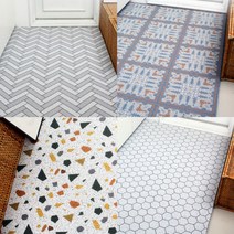 CLEAN UP 알테 패턴 코일 현관매트 베란다 발코니 현관용 업소용 바닥 아파트입구 롤 DIY, 1개, 3.알테-믹스미니헥사곤