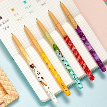 모나미 153 아이스크림 볼펜 0.5mm 5색 세트 D, 단품, 단품