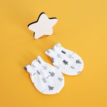 [조아뜨] 트리 신생아 순면 손싸개 그레이