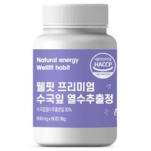내추럴에너지 웰핏 프리미엄 수국잎 열수 추출물 정 600mg, 60정, 1박스, 60정