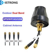 야외 듀얼 밴드 방수 캐비닛 안테나 28dBi 장거리 증폭기 와이파이 4G GSM GPS 2-in-1 결합 신호 부스터 SMA 남성, GPS 4G