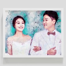 갤러리AN 초상화 감성 디지털 드로잉 아트 -서우, 캔버스액자,캔버스프레임블랙액자,캔버스프레임화이트액자